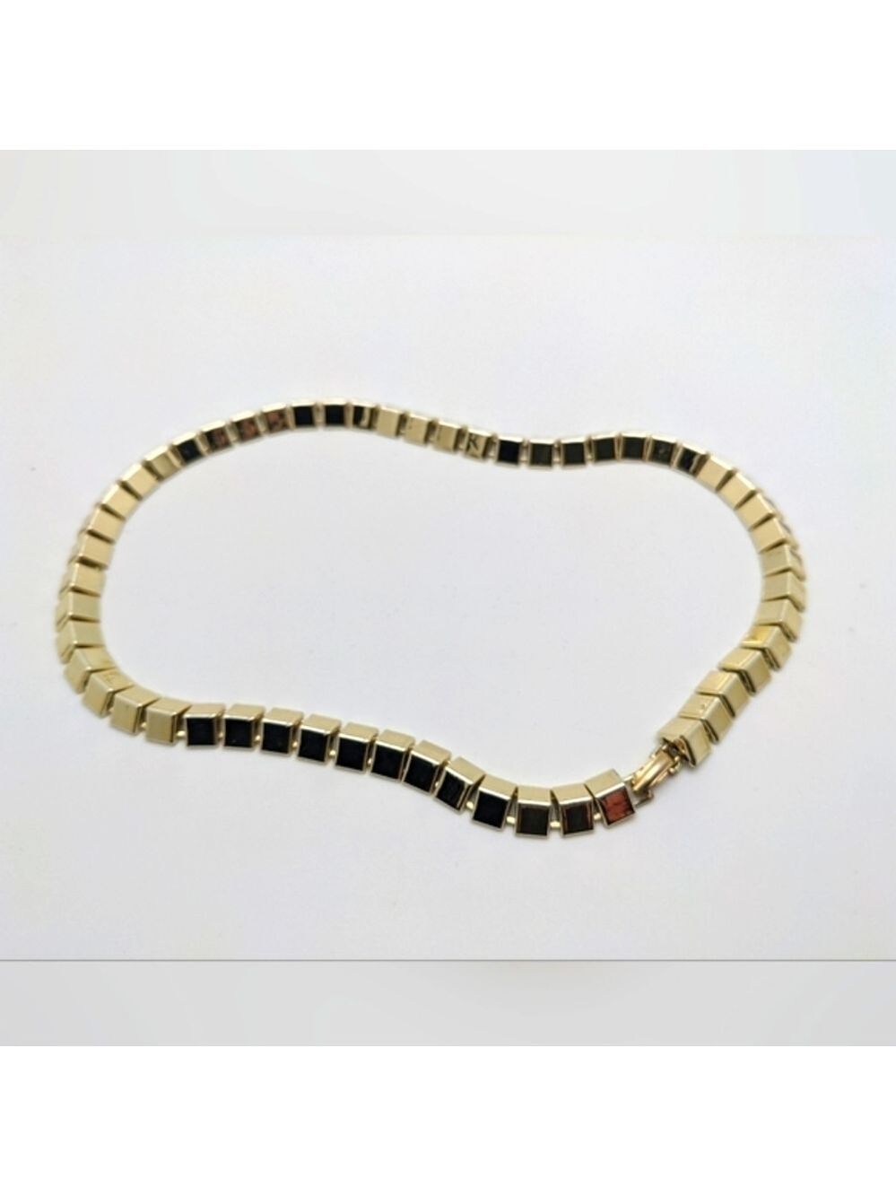 Vintage Gold Triangular Snake Chain Choker